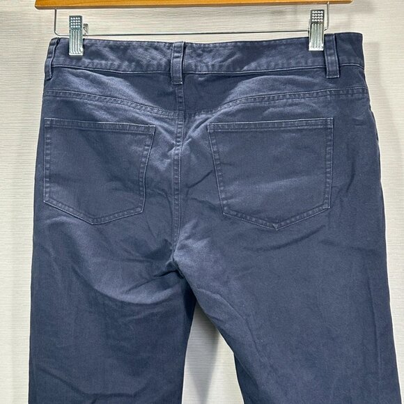 Brooks Brothers Pants Womens 6 Brook E Fit Navy Blue Cotton Stretch Flat Front - Picture 7 of 10